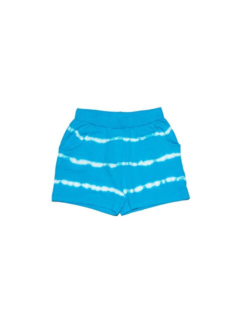 Lovetti Koyu Turkuaz Kız Çocuk İki İplik Deniz Köpüğü Cepli Şort - S000402185-20051