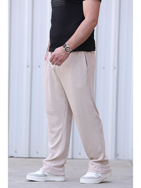 Mishar İtalia Kendinden Desenli Bol Kesim  Erkek Pantolon - S000338208-19928