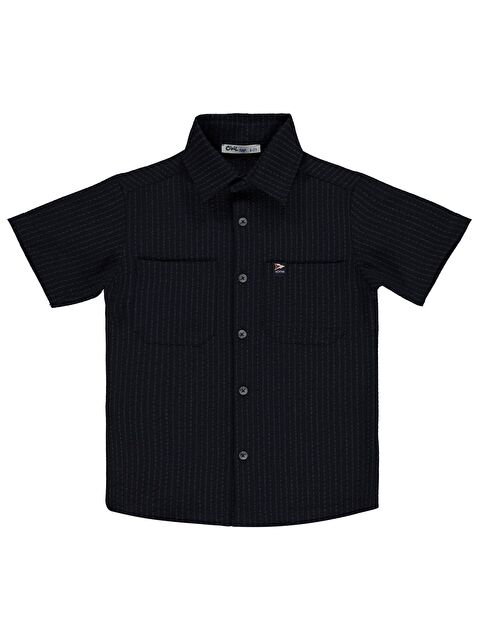 Civil Boys Dokulu 6-9 Yaş Gömlek - Lacivert