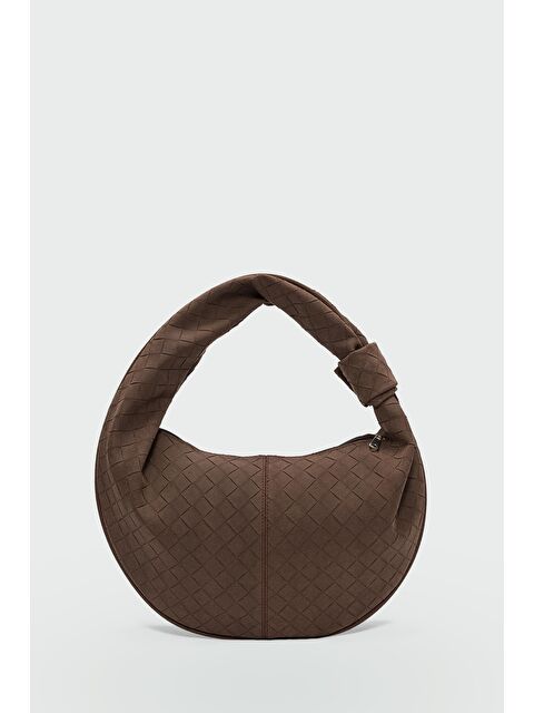 Shulebags Cove Süet Omuz Çantası Kahve - S000446742-19413