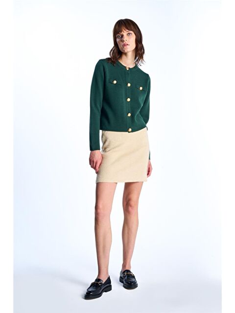 Sherin Bej Basic Triko Etek - S000291250-19928