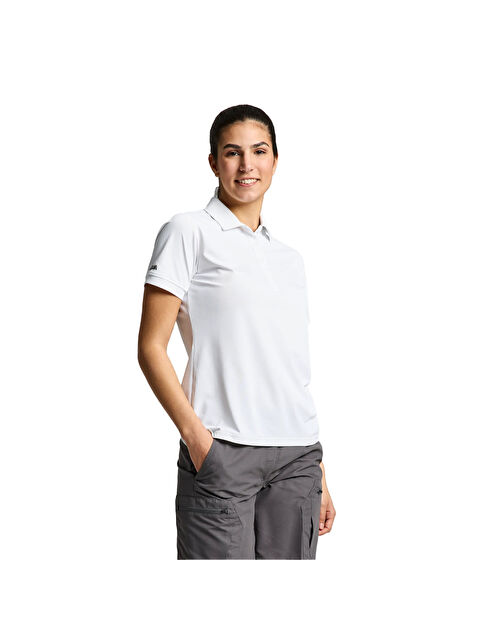 Slam Ws Tech Pique Polo Kadın Beyaz Tişört - S000489853-20063