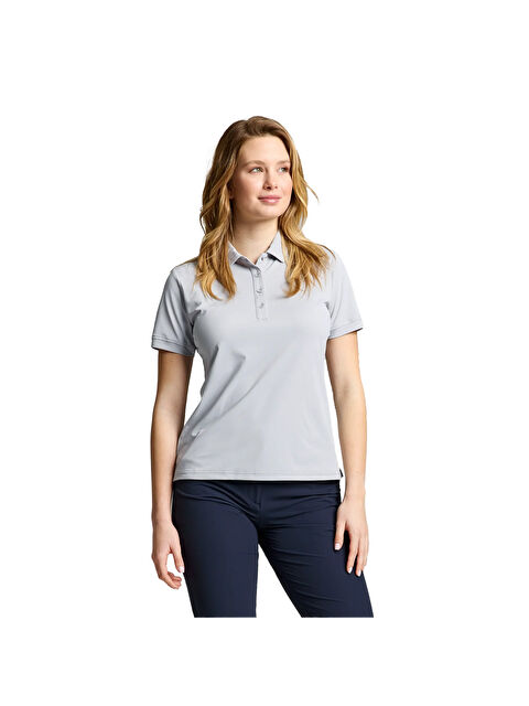 Slam Ws Tech Pique Polo Kadın Gri Tişört - S000489830-20600