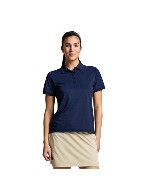 Slam Ws Tech Pique Polo Kadın Mavi Tişört - S000489853-21164