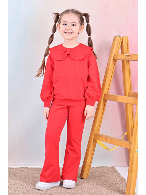 Myhanne Yakası Fiyonklu Kız Çocuk Takım 50651 - S000353258-20045