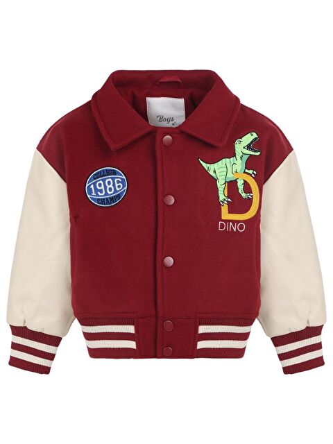Civil Boys 1986 Dinozor Armalı 2-5 Yaş Ceket - Bordo 2-3 Yaş - S000483731-19951