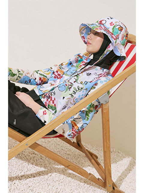 Manuka Fermuarlı 3'Lü Tesettür Mayo Takım Summer