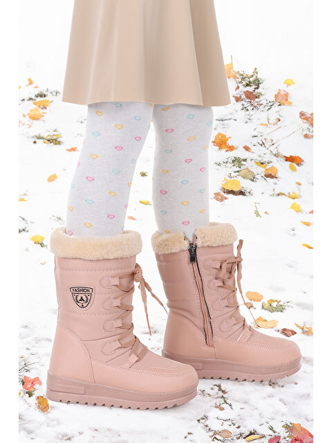 Kiko Kids İçi Termal Kürklü Kız Çocuk Kar Botu Ayakkabı Twg 995 - S000003873-24085