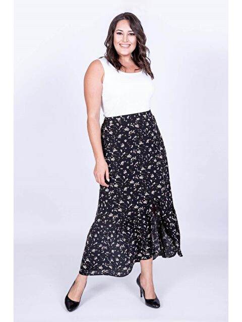 Mylinemoda Uzun Fırfır Detaylı Etek - S000238959-19351