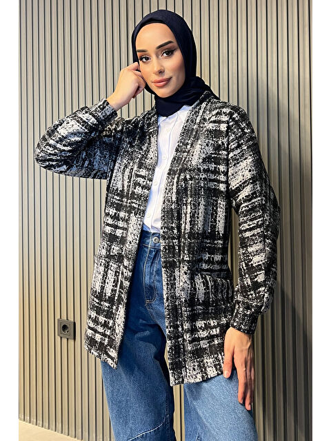 Julude Kadın Tesettür Desenli Ceket - S000301455-37430