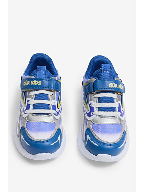 TONNY BLACK Çocuk Unisex Sax Sarı Eva Faylon Taban Çocuk Unısex Cırtlı Lastik Bağcıklı Spor Ayakkabı - S000504378-37413