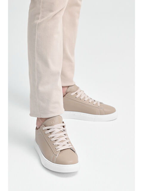 TONNY BLACK Erkek Bej Poli Taban Bağcıklı Günlük Spor Ayakkabı - S000493939-19928