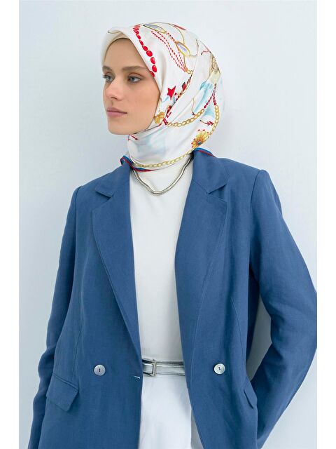 ARMİNE Saf İpek Twill Eşarp 9527D 01