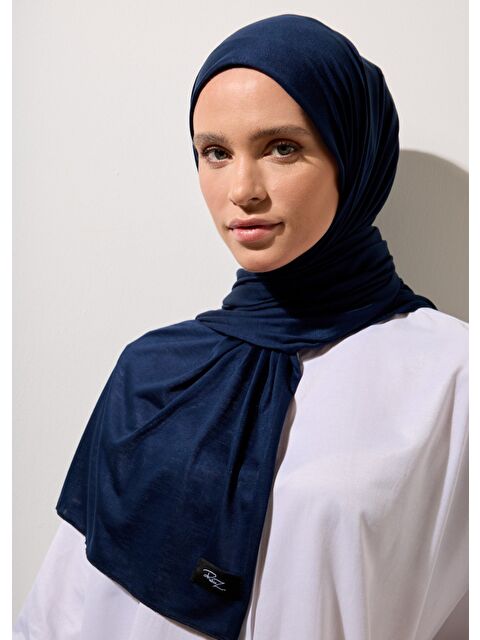 Rabia Z Tesettür Şal - Lacivert Viskon - S000387632-21164