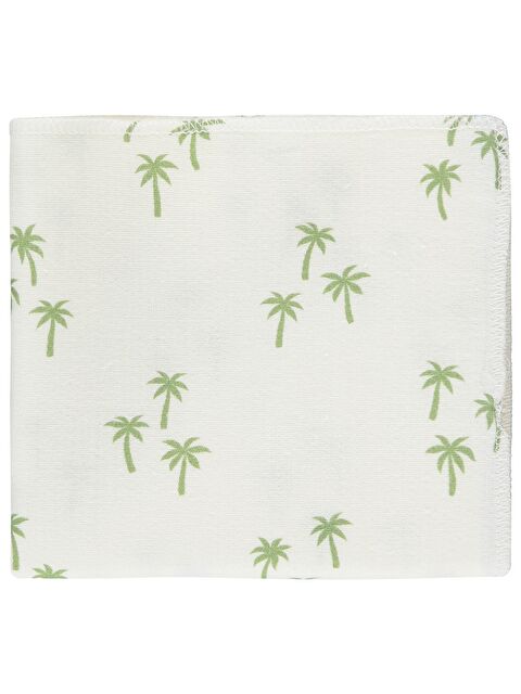 Civil Baby Palmiye Baskılı Müslin 75*75 Battaniye - Ekru