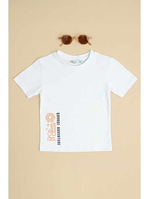 Fullamoda Savage Adventure Baskılı Erkek Çocuk Tişört