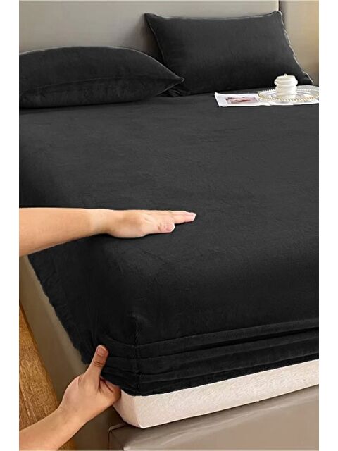 Mulberry Kışlık Tek Kişilik Kadife Lastikli Çarşaf 100x200+30
