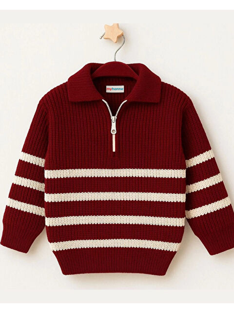 Myhanne Çizgili Triko Kazak 4099 - S000345417-20045