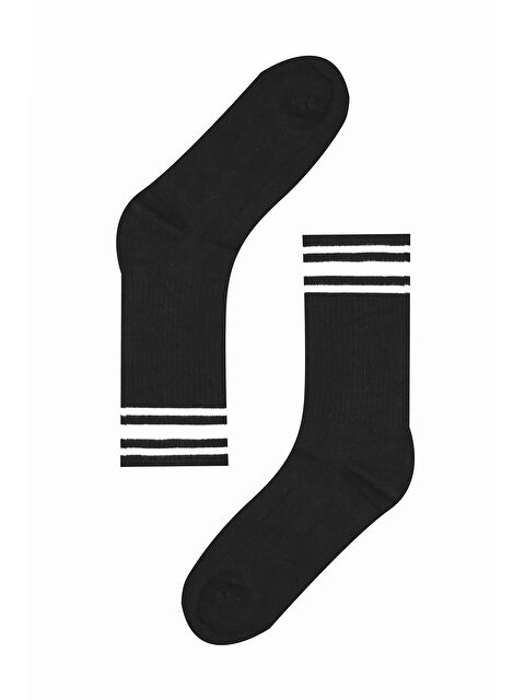 NBB Siyah Çemberli Bamboo Soket Çorap - S000441320-19351