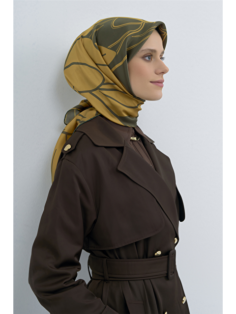 ARMİNE Saf İpek Twill Eşarp 9553D 84