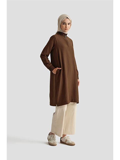 ARMİNE Tunik 25Yh412 Kahverengi