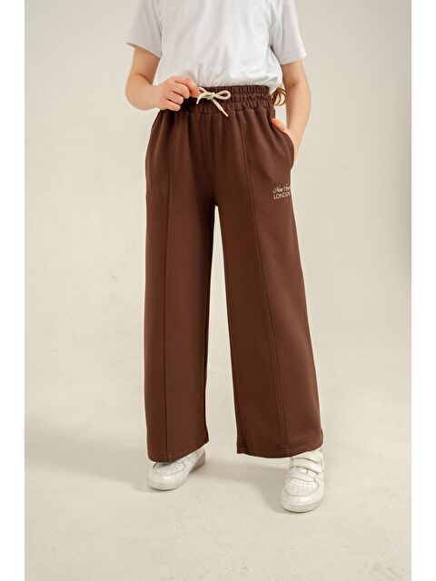 Mışıl Kids New Team London Nakışlı Yumuşak Dokulu - Comfort Kumaş Kız Çocuk Eşofman Altı