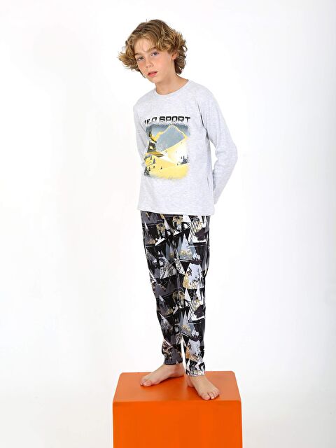 Vitmo Uzun Kollu Erkek Çocuk Pijama Takımı Wıld Sport - S000388369-2090