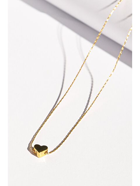 New Obsessions Altın Kaplama Yılan Zincirli Kalp Uçlu Kolye - S000171700-20076