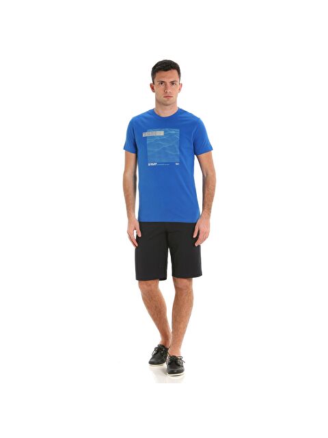 Slam G101 Erkek Mavi Tişört - S000523187-17234