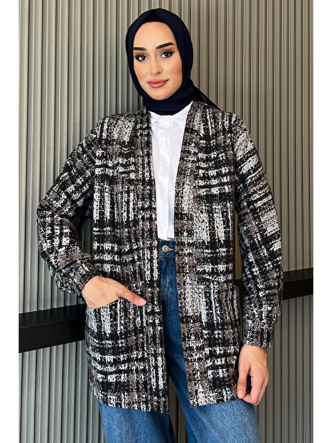 Julude Kadın Tesettür Desenli Ceket - S000301455-4166