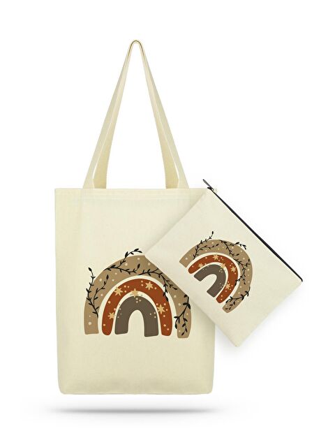 Bagg Paket Yıldızlı  Kanvas Kumaş Bez Çanta - S000148805-19966