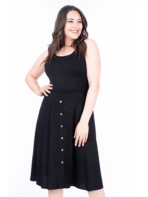 Mylinemoda Önden Düğmeli Etek - S000239005-19351