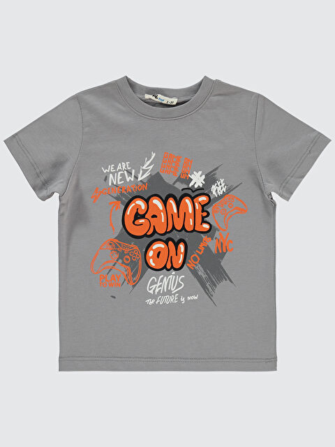Civil Boys Erkek Çocuk Tişört 2-5 Yaş Gri