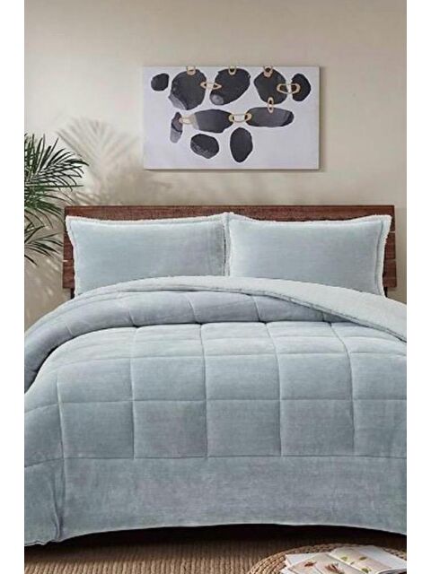 Çeyiz Diyarı Pumi Tek Kişilik Yorgan Takımı 180x230 Cm Gri - S000496320-20600