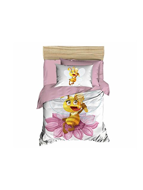 Çeyiz Diyarı Dijital Baskılı 3d Bebek Nevresim Takımı Bee Pudra - S000496331-20024