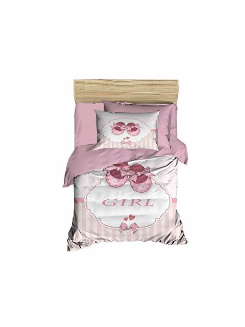 Çeyiz Diyarı Dijital Baskılı 3d Bebek Nevresim Takımı Girl Pudra - S000496333-20024