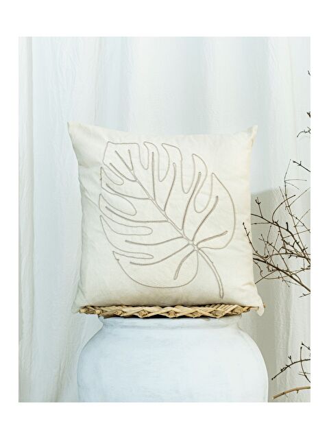 Asdiva Bohem Tarzı Pamuklu Nakışlı 45x45 Kırlent Kılıfı - S000344565-37219