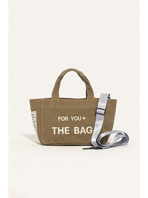 For You Bag Kanvas Orta Boy Sütlü Kahve Çanta - S000273242-37323