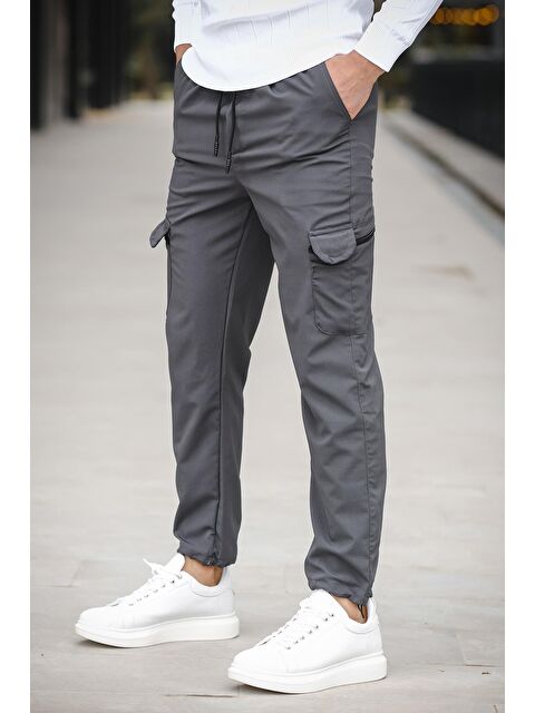 Oksit Bl 2111 Kort Paraşüt Düz İpli Paça Tactical Kargo Cepli Erkek Eşofman Alt - S000144337-33408