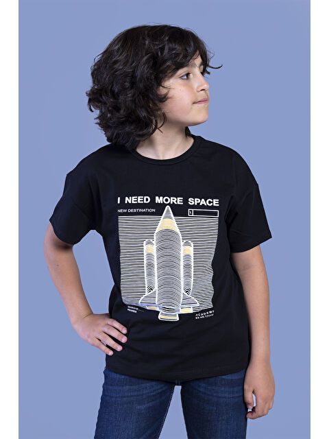 Toontoykids Erkek Çocuk Kabartma Baskılı Tişört - S000417887-19351