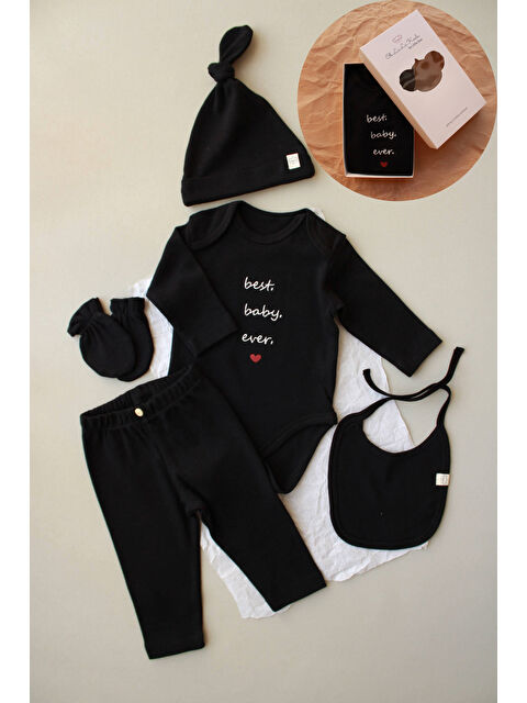 Oh La La Koala For Little Ones Baby Nakışlı 5li Uzun Kollu Yenidoğan Set (0-3 Ay)