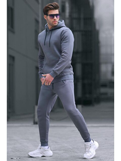 Madmext Füme Kapüşonlu Basic Eşofman Takımı 5905 - S000031624-33408