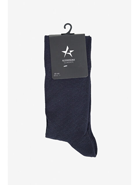Altınyıldız Classics Erkek Lacivert Desenli Tekli Soket Çorap - S000413174-21164
