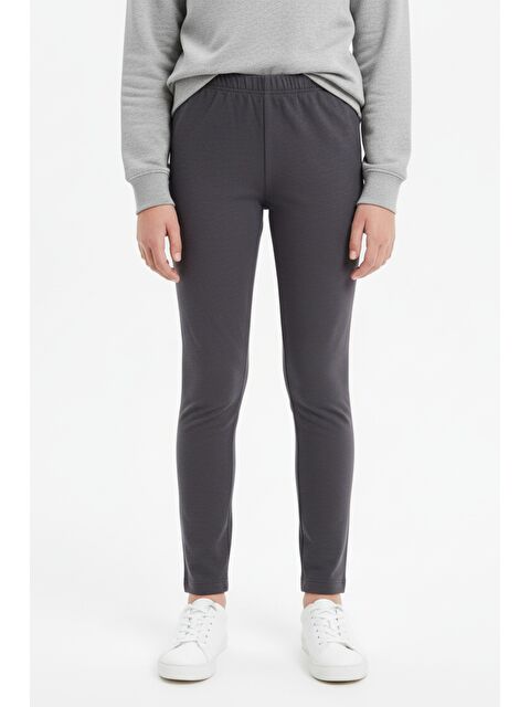 Toontoykids Kız Çocuk Beli Lastikli Dar Parça Tayt 21141