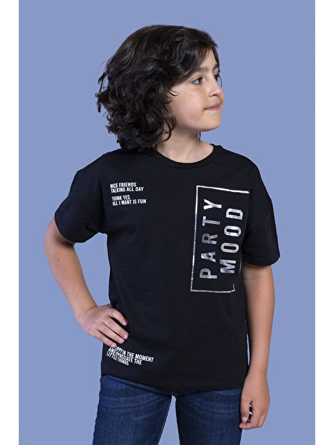 Toontoykids Erkek Çocuk Düşük Kol Varak Baskılı Tişört - S000417888-19351