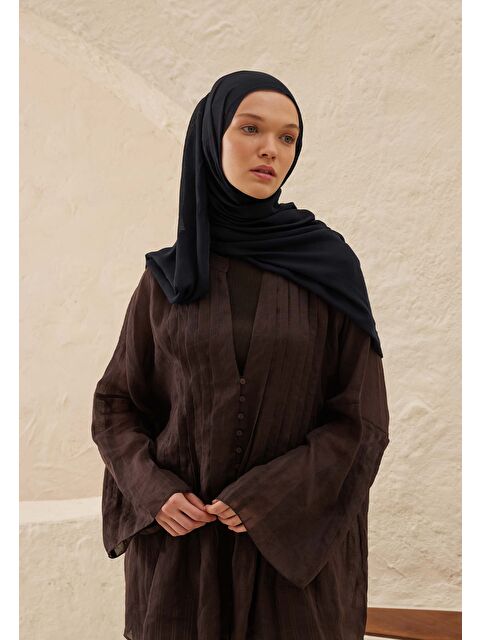 Fresh Scarfs Rami Viskon Şal Koyu Lacıvert - S000420268-21164