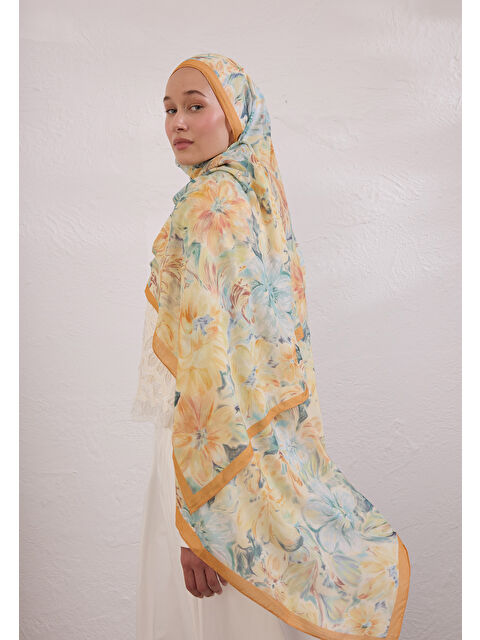 Fresh Scarfs Pure Flora Desen Rami Şal Işığı - S000420288-29736