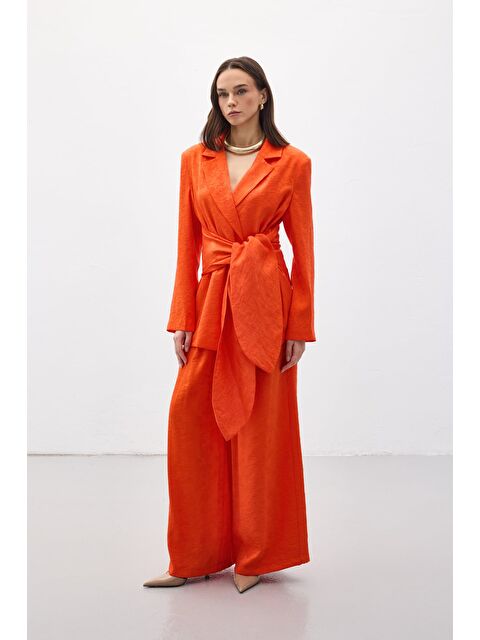 SATEEN Freya Pantolon - Oranj - S000521590-20013