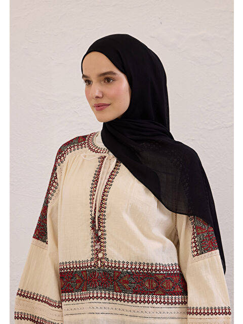 Fresh Scarfs Soft Viskon Şal Siyah - S000414328-19351