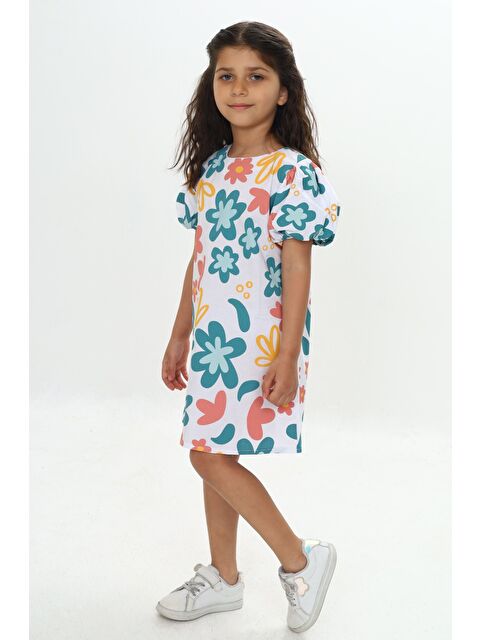 Toontoykids Kız Çocuk Komple Çiçek Baskılı Elbise - S000393906-20063